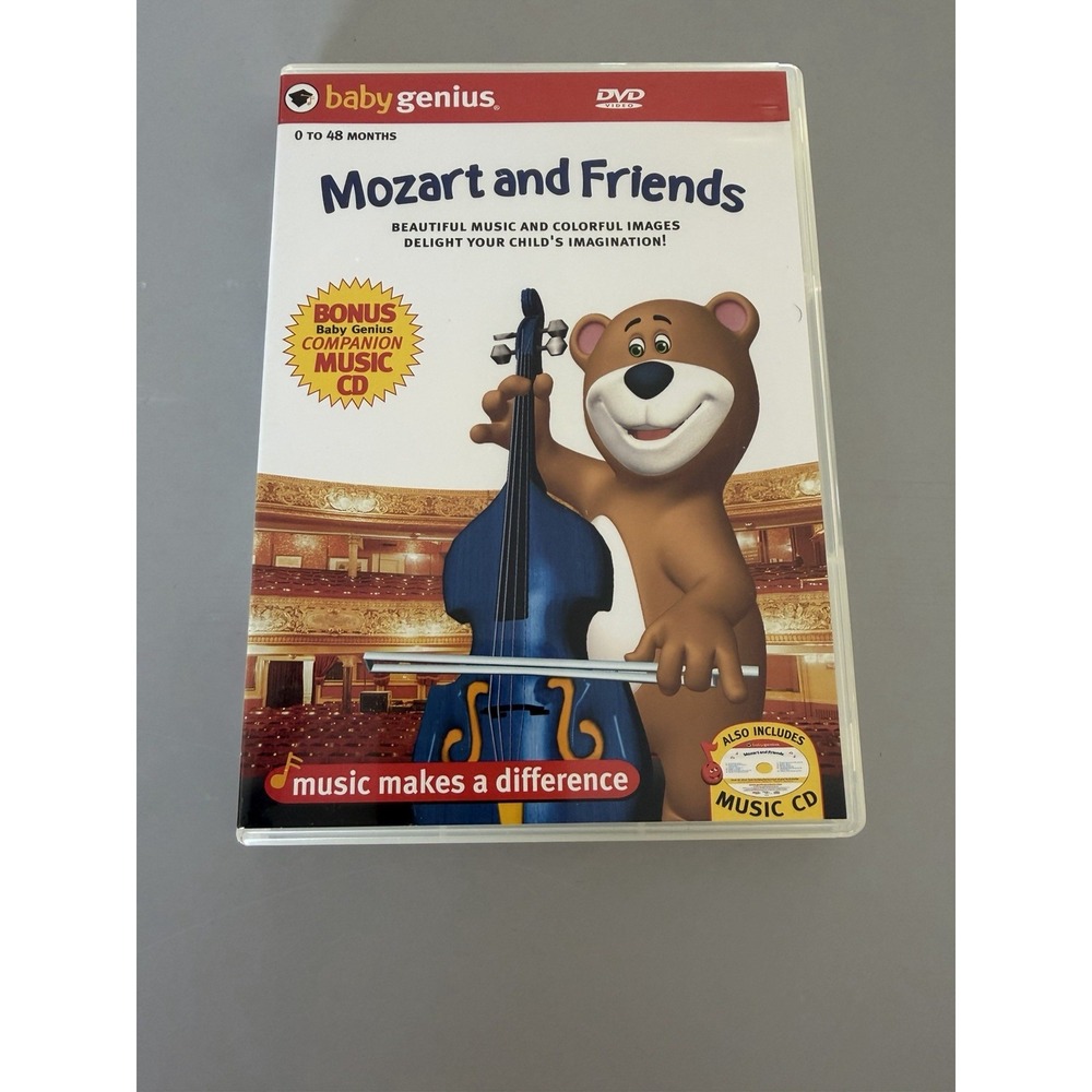 Baby Genius Mozart and Friends DVD and Bonus Music CD Set 0-48 Months 2005
